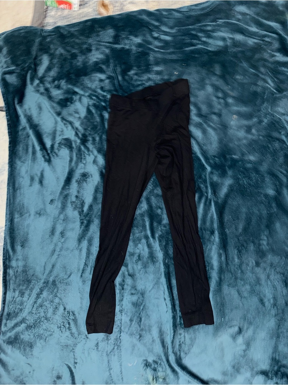 Juniors Black Thermal Leggings